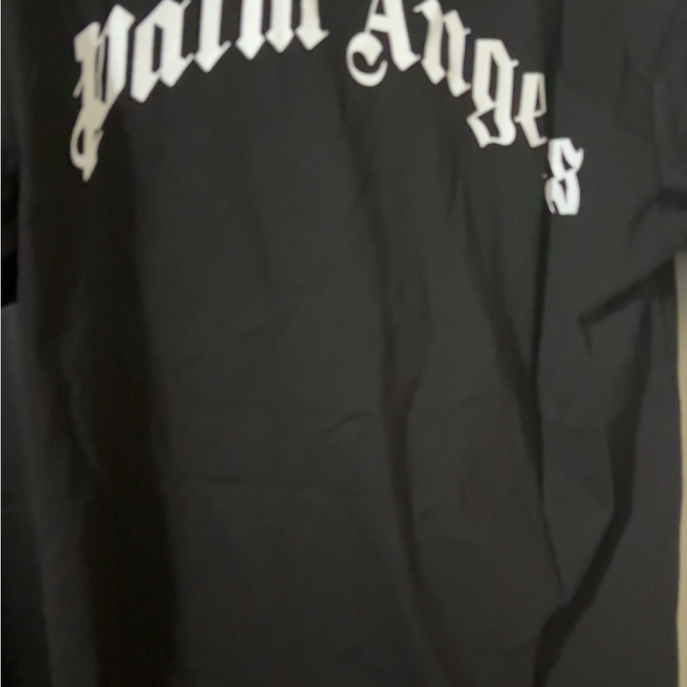 Palm Angels Black and White Short Sleeve Tee